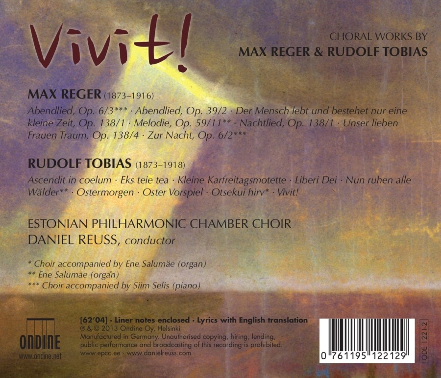 Vivit! - Reger & Tobias: Choral Works - slide-1