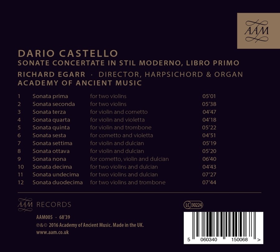 Castello: Sonate Concertate In Stil Moderno, Libro Primo - slide-1