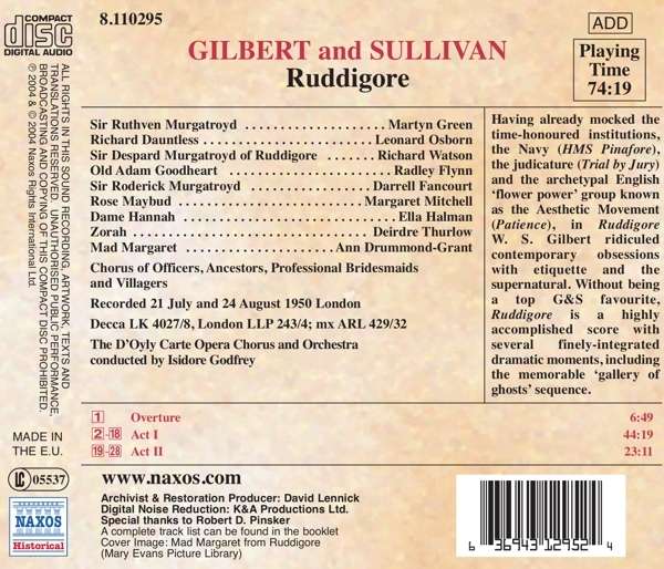 GILBERT and SULLIVAN: Ruddigore - slide-1