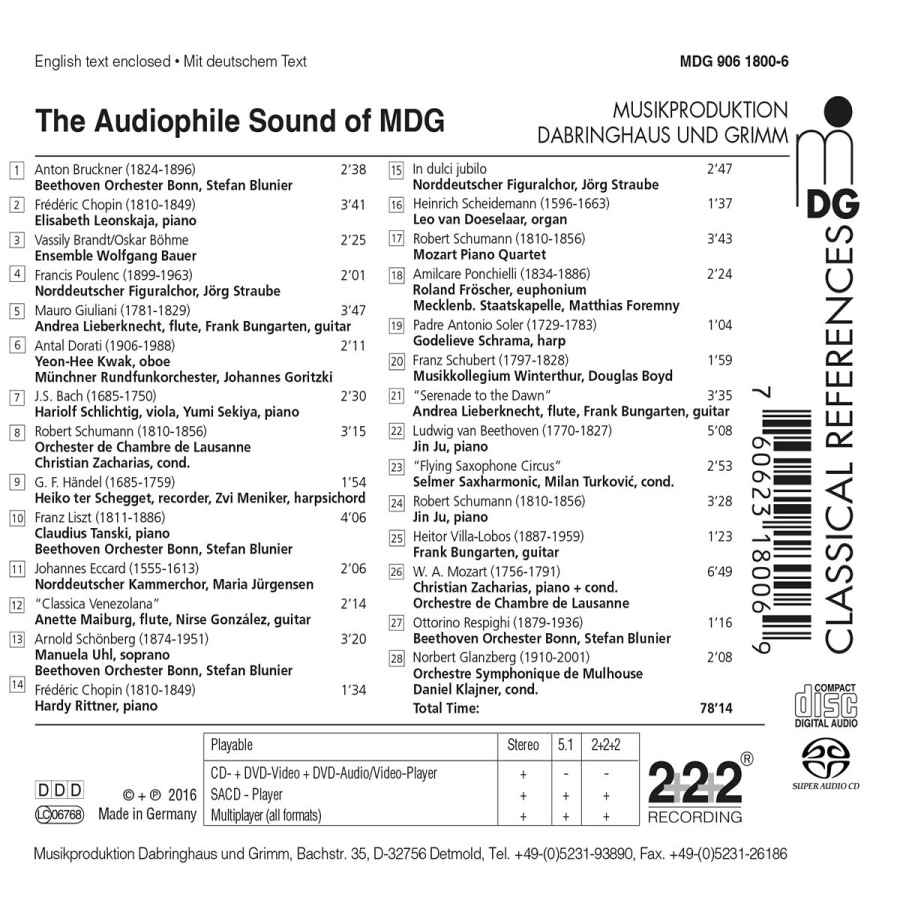 The Audiophile Sound of MDG - 28 wybranych audiofilskich utworów - slide-1