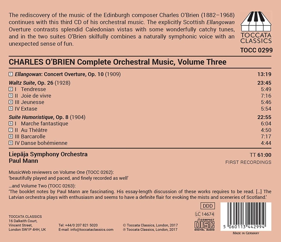 O’Brien: Orchestral Music Vol. 3 - slide-1