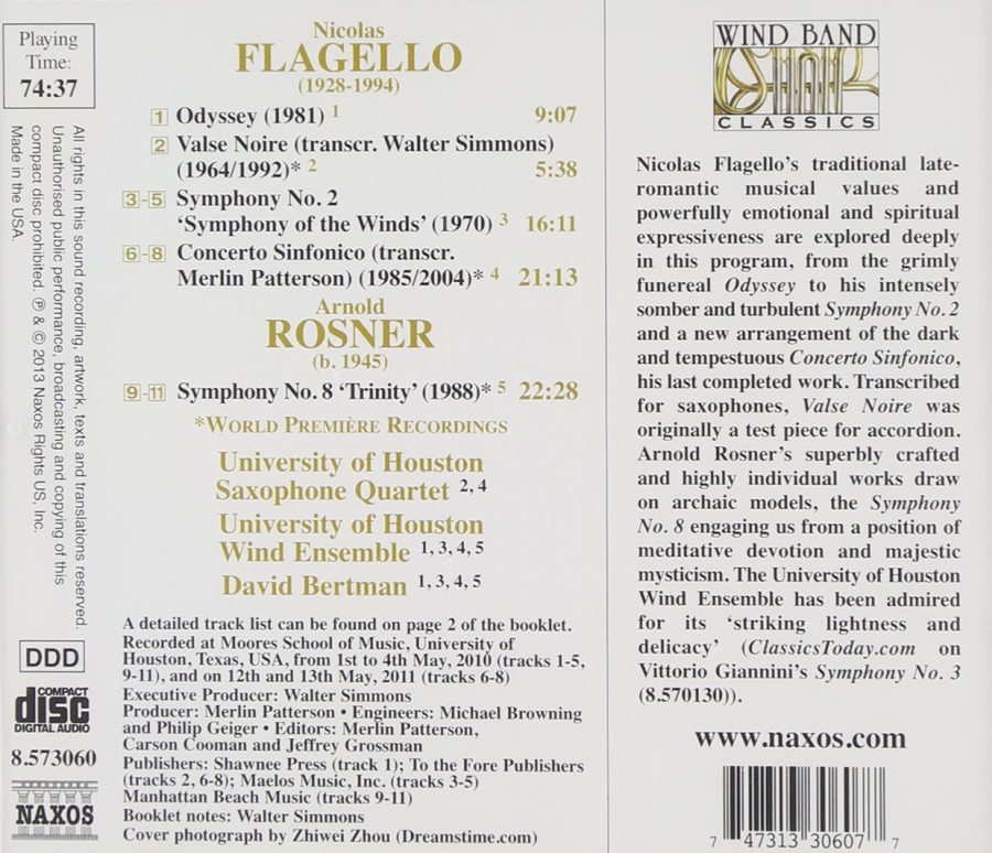 Wind Band Classics - Nicolas Flagello: Symphony No. 2, Arnold Rosner: Symphony No. 8 - slide-1
