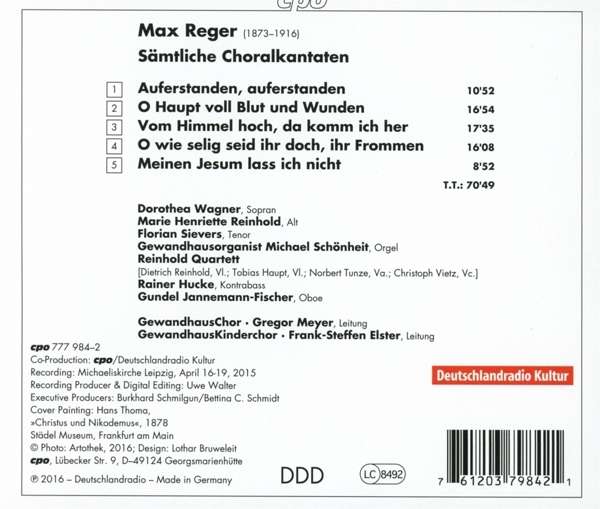 Reger: Complete Chorale Cantatas - slide-1