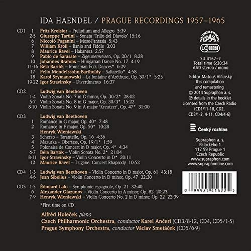 Haendel, Ida - Prague Recordings 1957-1965 - Kreisler; Tartini; Paganini; Szymanowski; Beethoven; Wieniawski; Sibelius; ... - slide-1