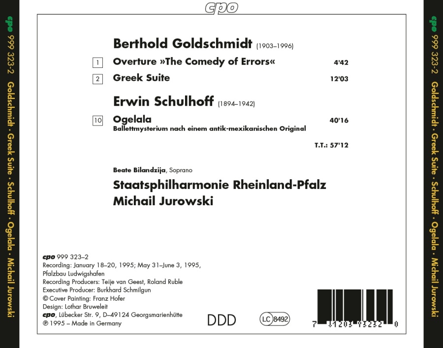 Goldschmidt: Overture “The comedy of Errors”; Greek Suite; Schulhoff: Ogelala - slide-1