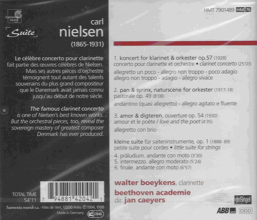 Nielsen: Concerto pour Clarinette - slide-1
