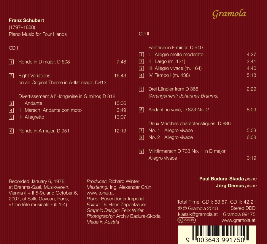 Schubert: Piano Music for Four Hands - slide-1