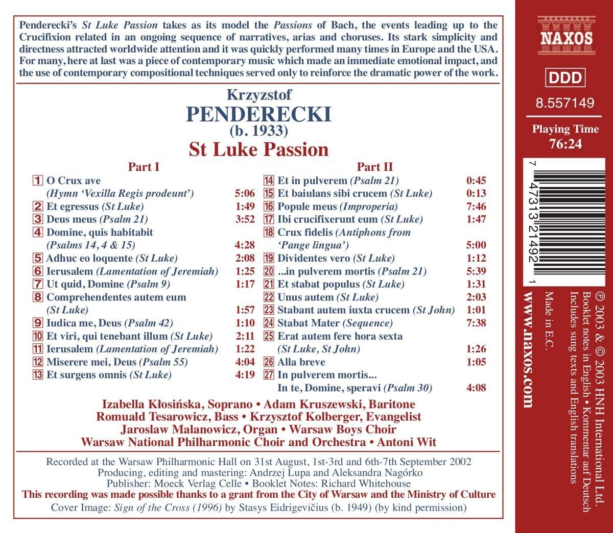 Penderecki: St Luke Passion - slide-1