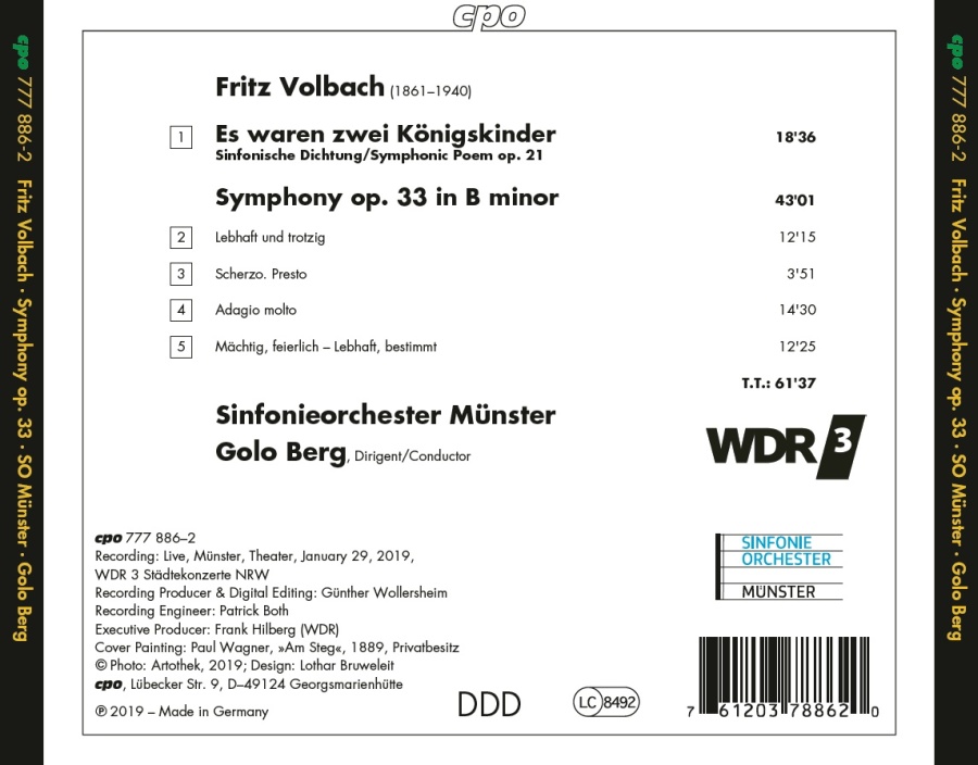 Volbach: Symphony op. 33; Es waren zwei Königskinder - slide-1