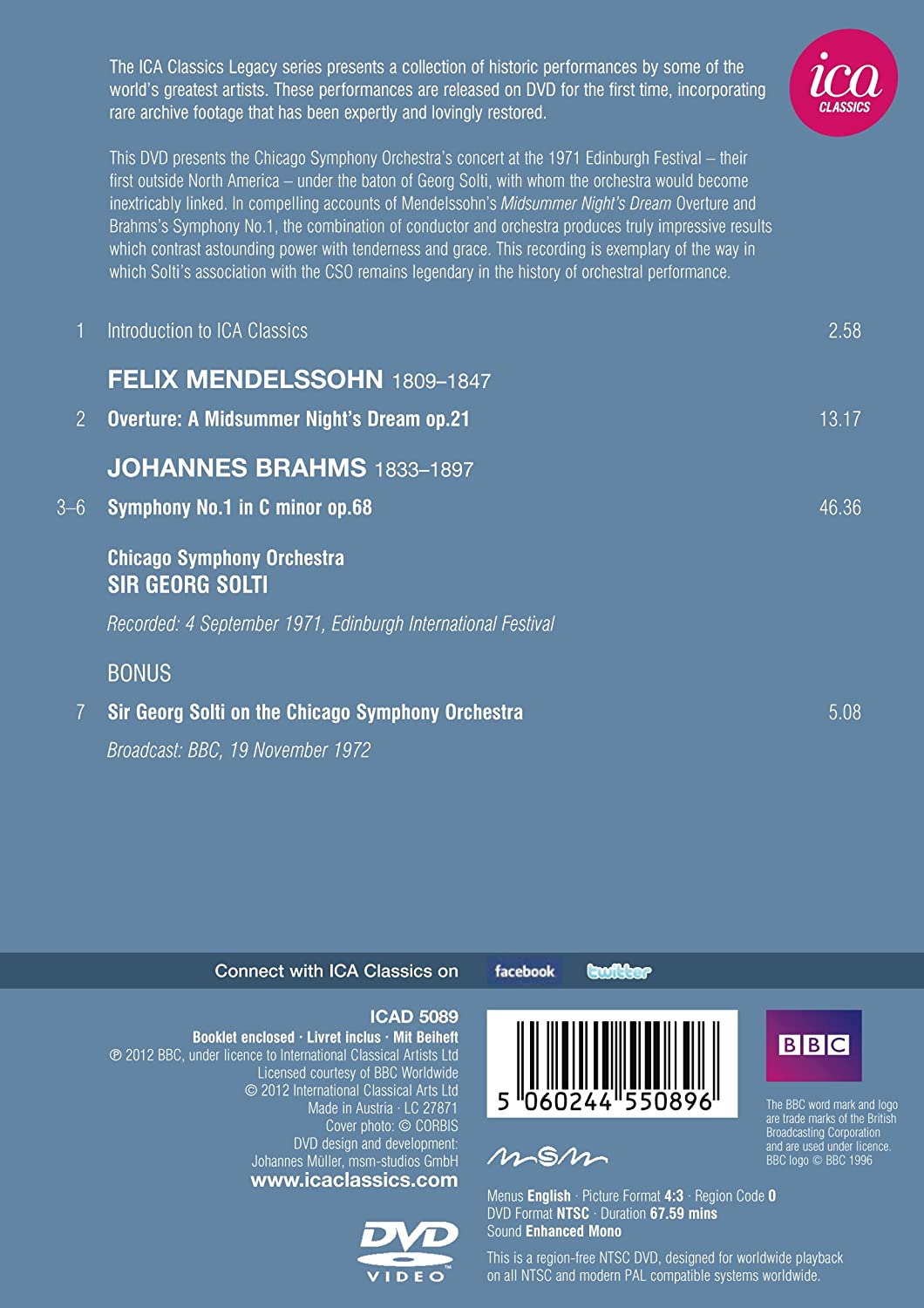 Brahms: Symphony nr.1, Mendelssohn: A Midsummer Night’s Dream - Overture - slide-1