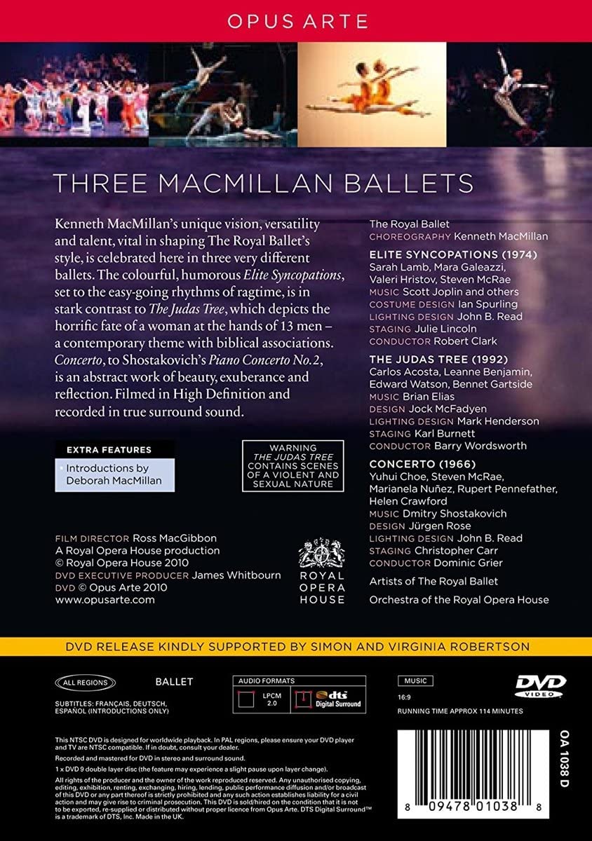 MacMillian: Three Ballets, Concerto, Elite Syncopations, The Judas Tree - slide-1
