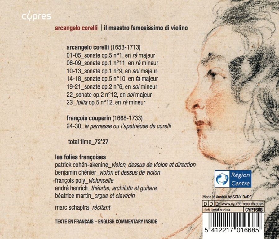 Corelli: Sonatas op. 1, 2 & 5, Couperin: Le Parnasse - slide-1