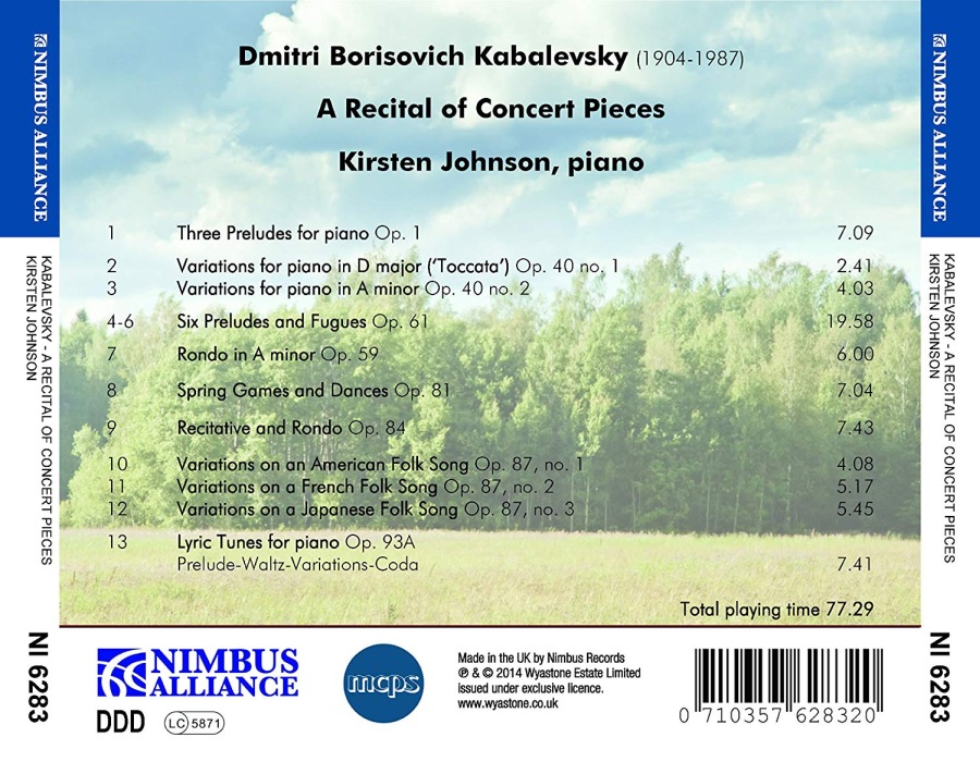 Kabalevsky: A Recital of Concert Pieces - slide-1