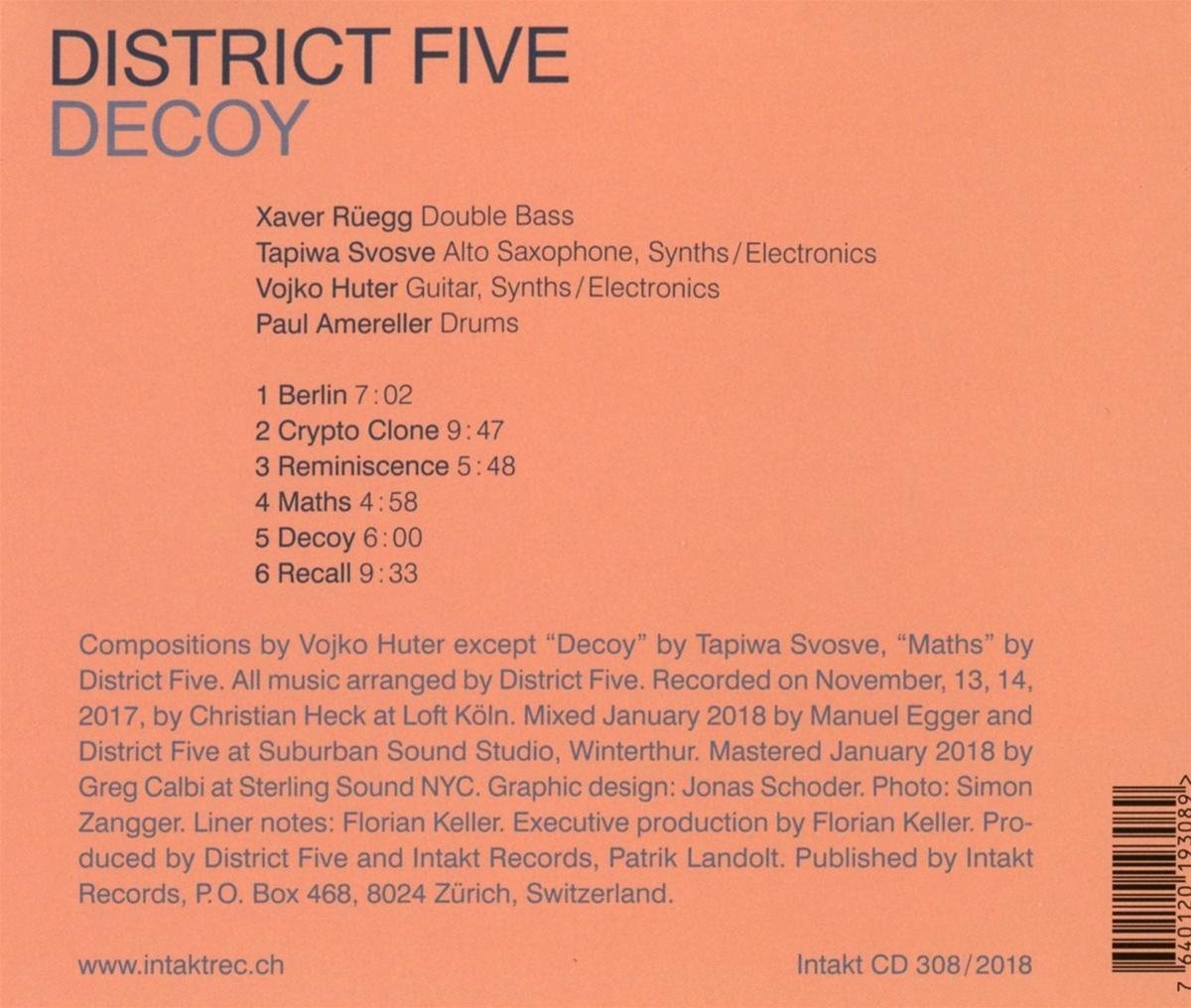 Rüegg/ Svosve/ Huter/ Amereller/ DISTRICT FIVE: Decoy - slide-1