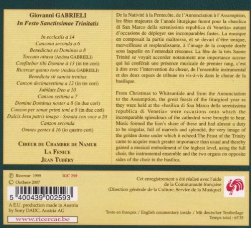 Gabrieli: In Festo Sanctissimae (CD+katalog) / - slide-1