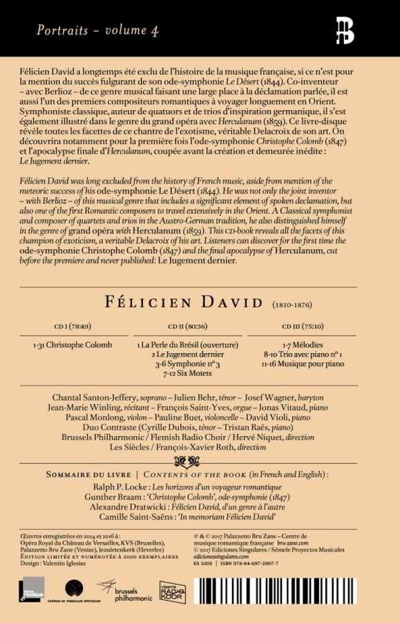 David: Christophe Colomb & Musique de chambre, symphonique et sacrée - slide-1