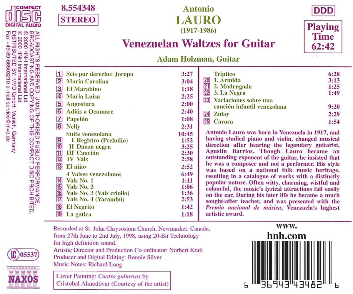 LAURO: Venezuelan Waltzes for Guitar - slide-1