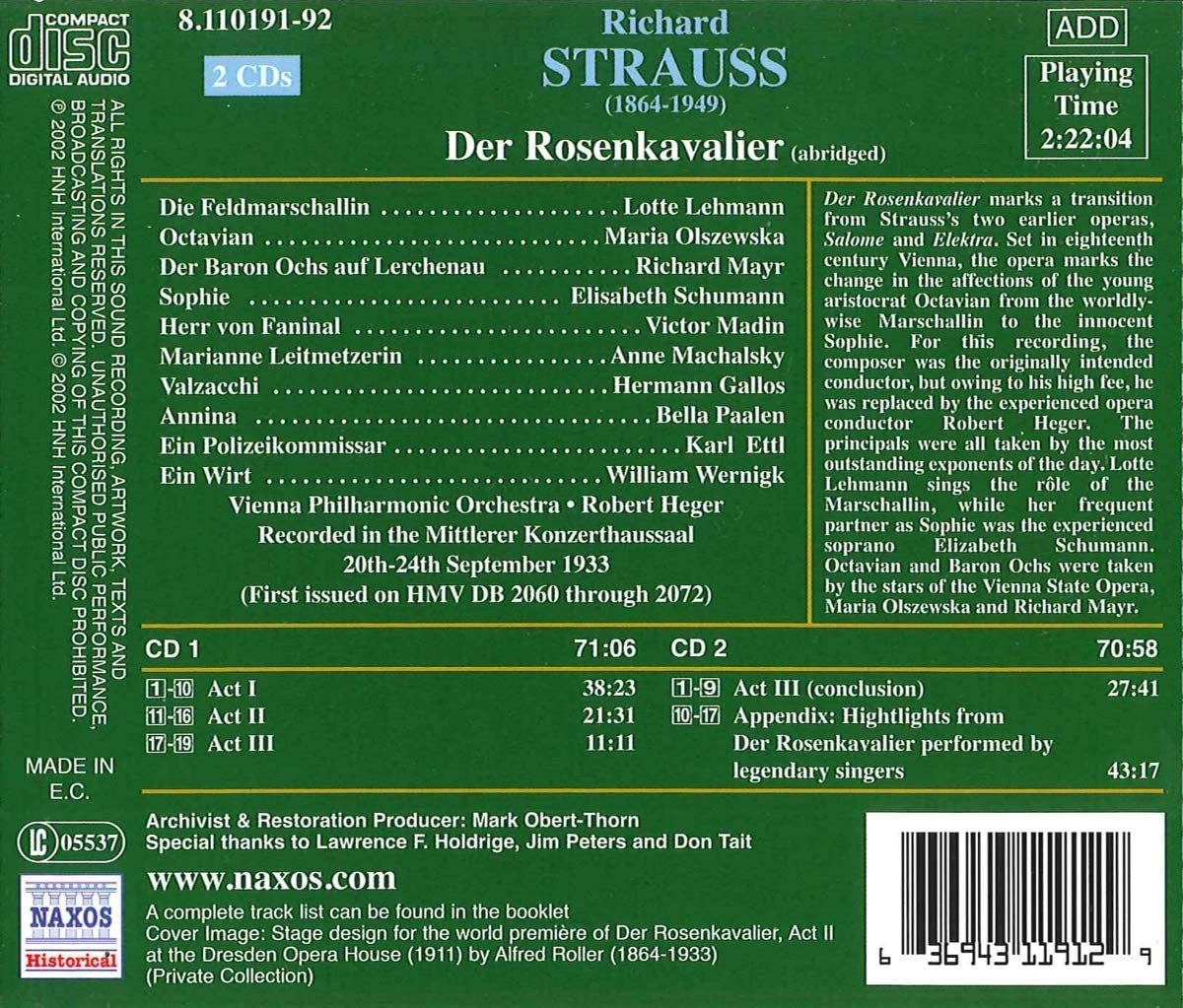 STRAUSS: Der Rosenkavalier - slide-1