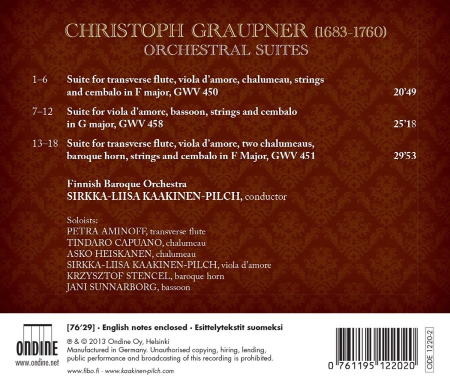 Graupner: Orchestral Suites - slide-1