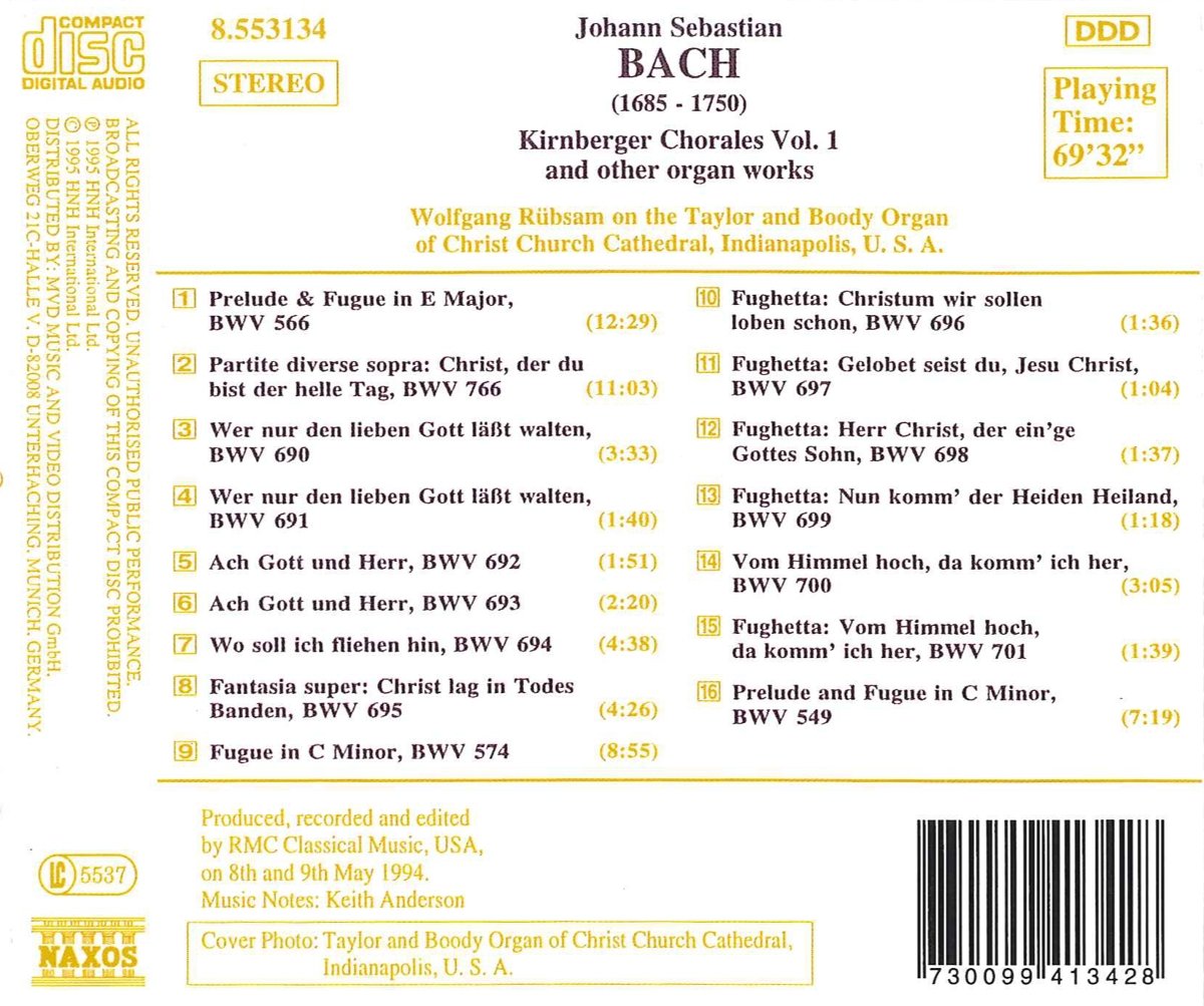 BACH: Kirnberger Chorales vol. 1 - slide-1