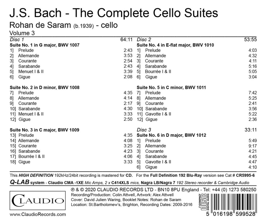 Bach: Cello Suites - slide-1
