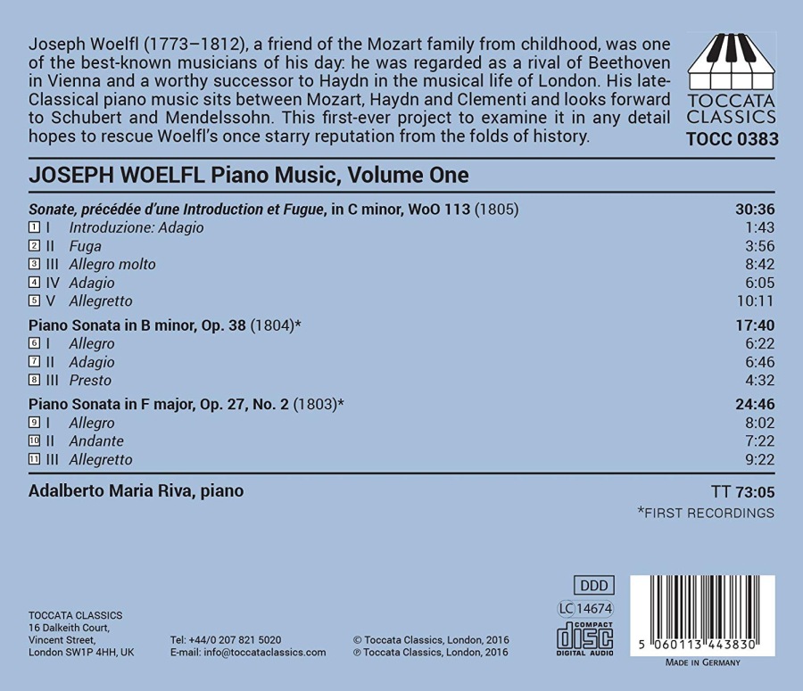 Woelfl, Joseph: Piano Music Vol. 1 - slide-1