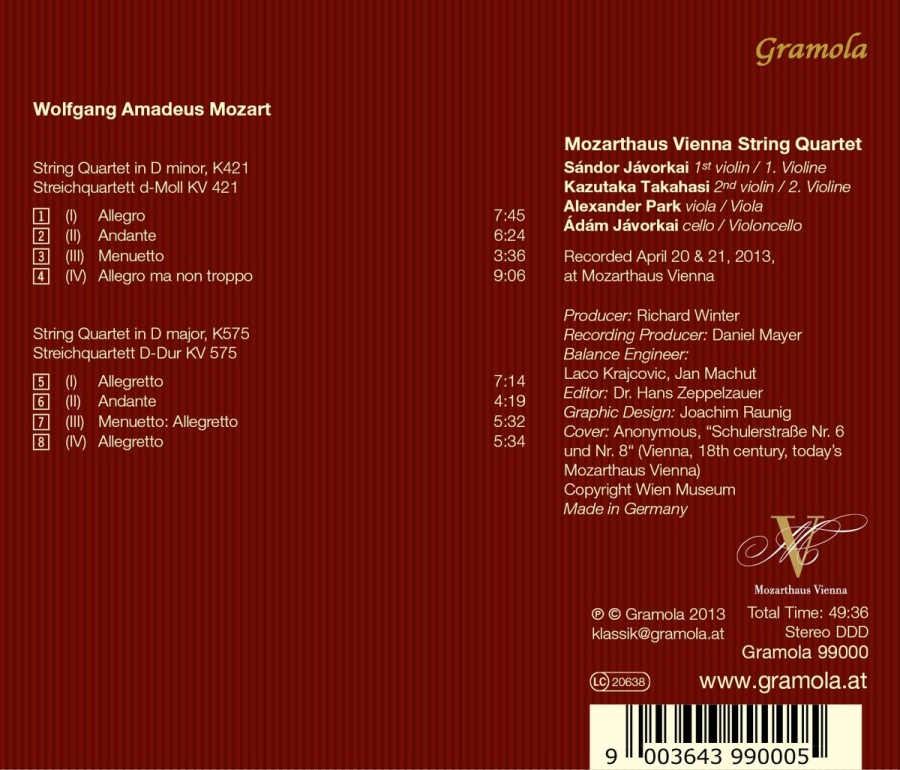 Mozart: String Quartets K421 & K575 - slide-1