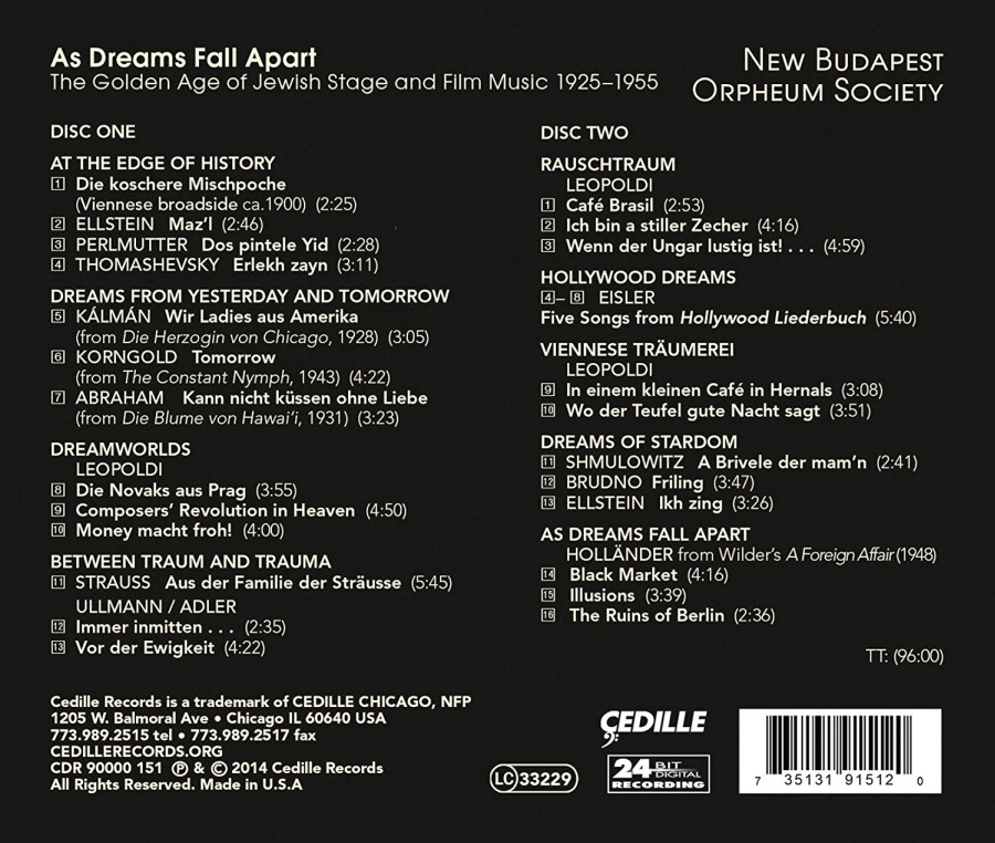 As Dreams Fall Apart: The Golden Age of Jewish Stage and Film Music 1925–1955 - slide-1
