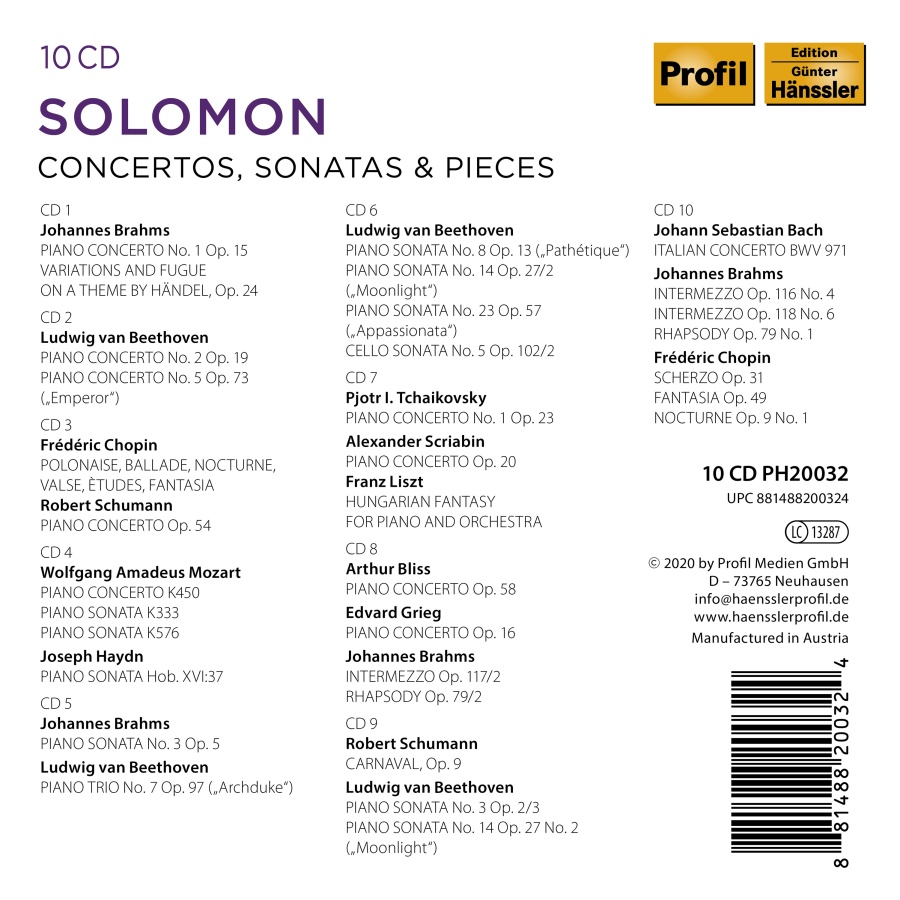 Solomon - Concertos, Sonatas and Pieces - slide-1