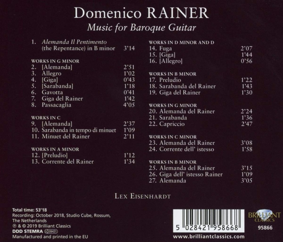 Rainer: Music for Baroque Guitar - slide-1