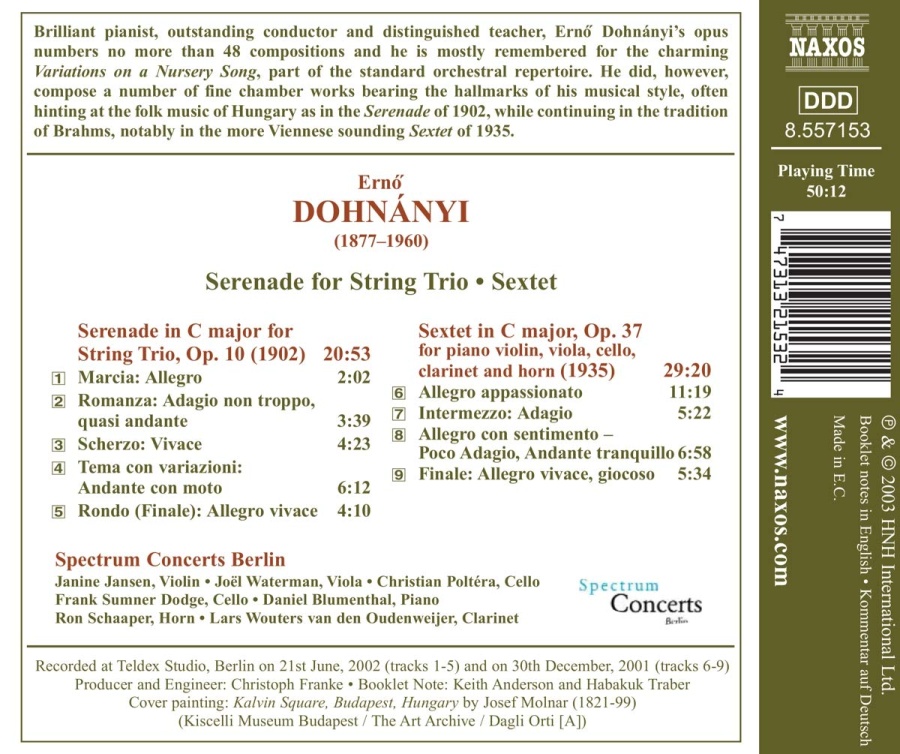 DOHNANYI: Serenade for String Trio; Sextet - slide-1