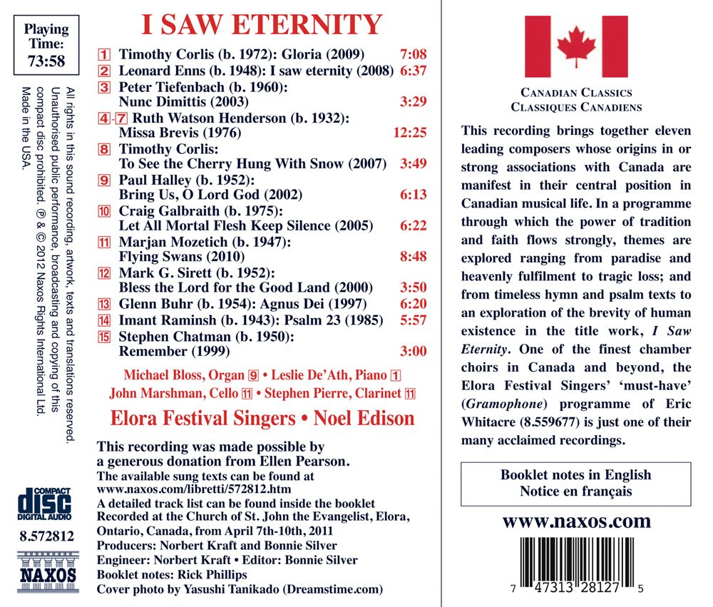 I Saw Eternity - Choral Music (Canadian) - slide-1
