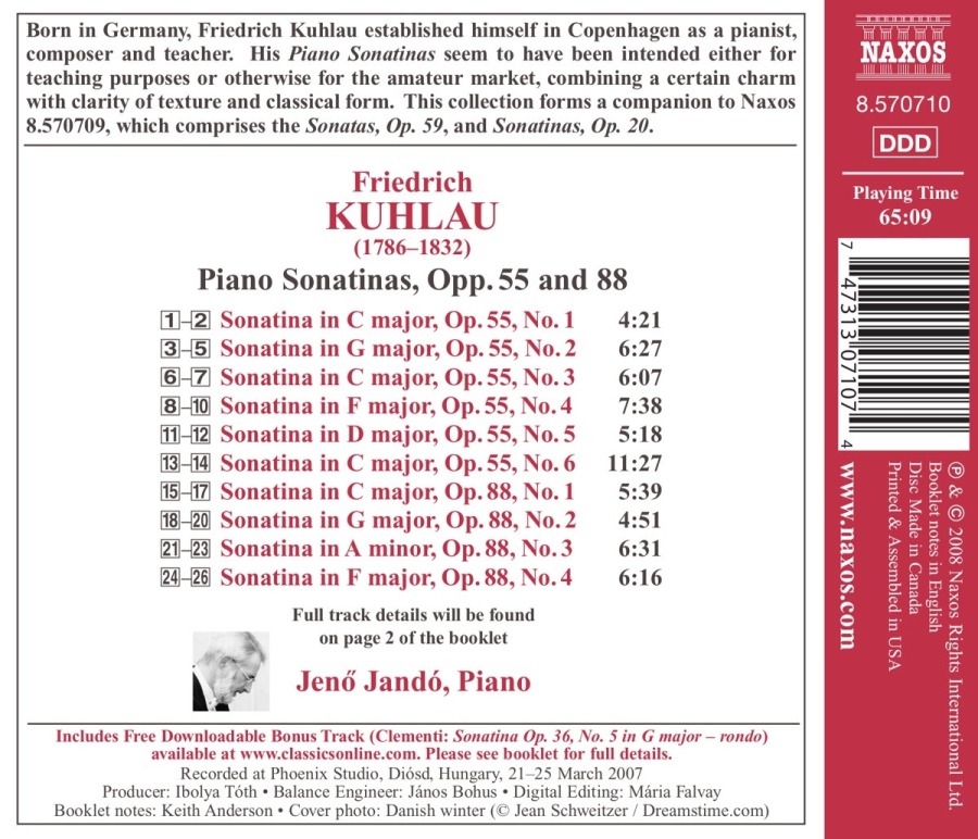 Kuhlau: Piano Sonatinas Opp. 55 & 88 - slide-1