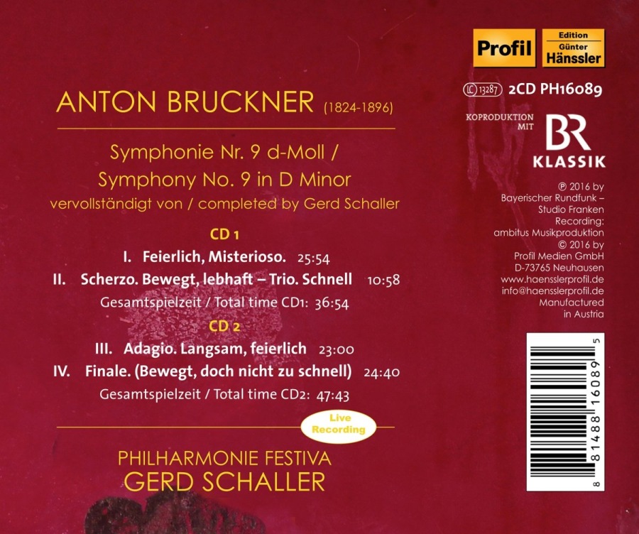 Bruckner: Symphony No. 9; Completed Version - slide-1