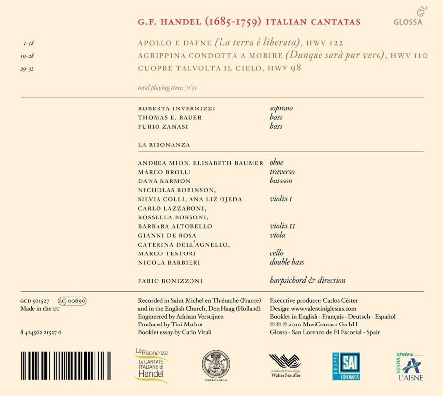 Handel: Apollo e Dafne, Le Cantate Italiane di Handel VII - slide-1