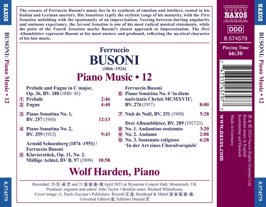 Busoni: Piano Music Vol. 12 - slide-1