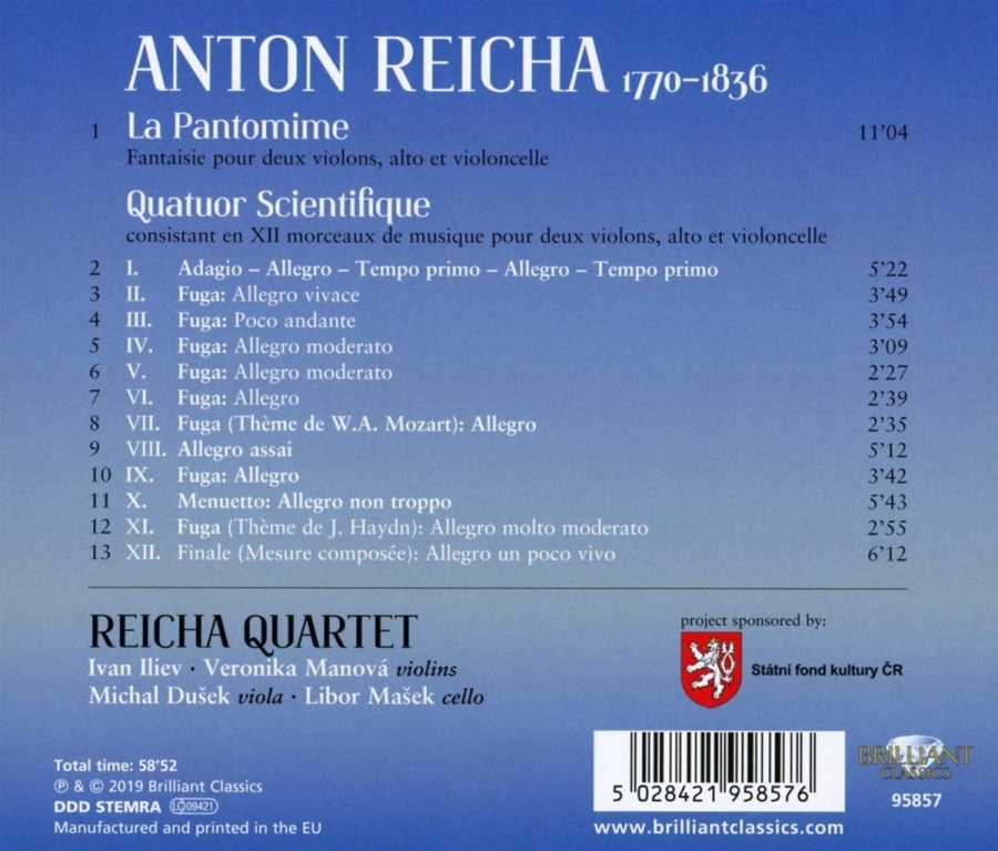 Reicha: Quatuor Scientifique - slide-1