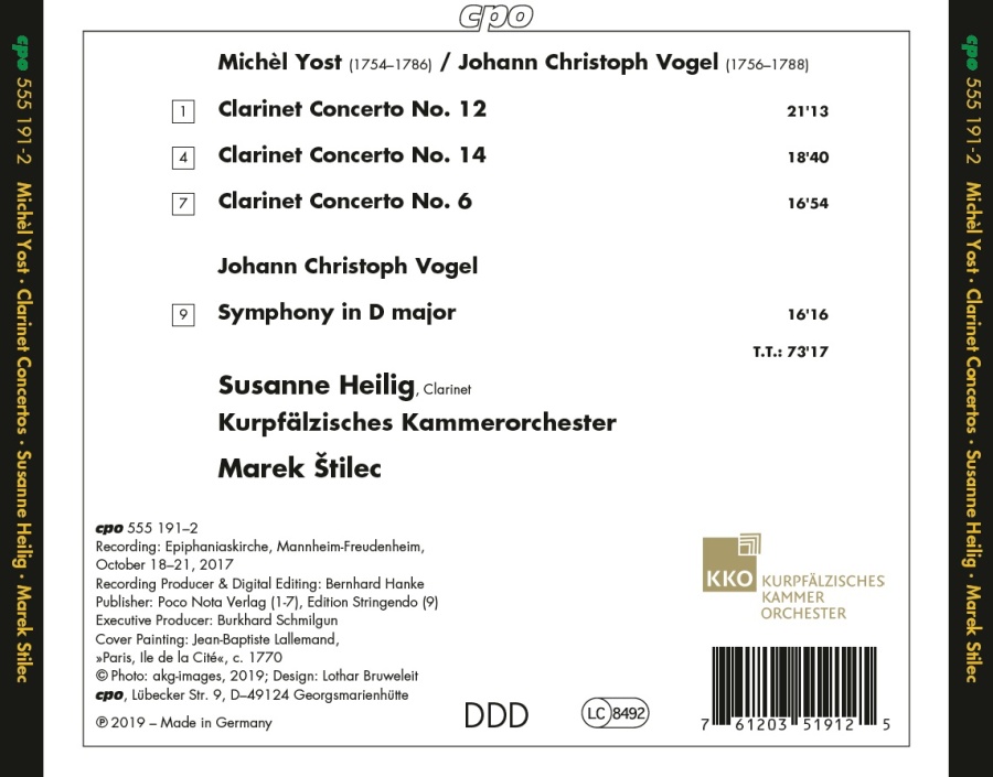 Yost: Three Clarinet Concertos; Vogel: Symphony in D - slide-1