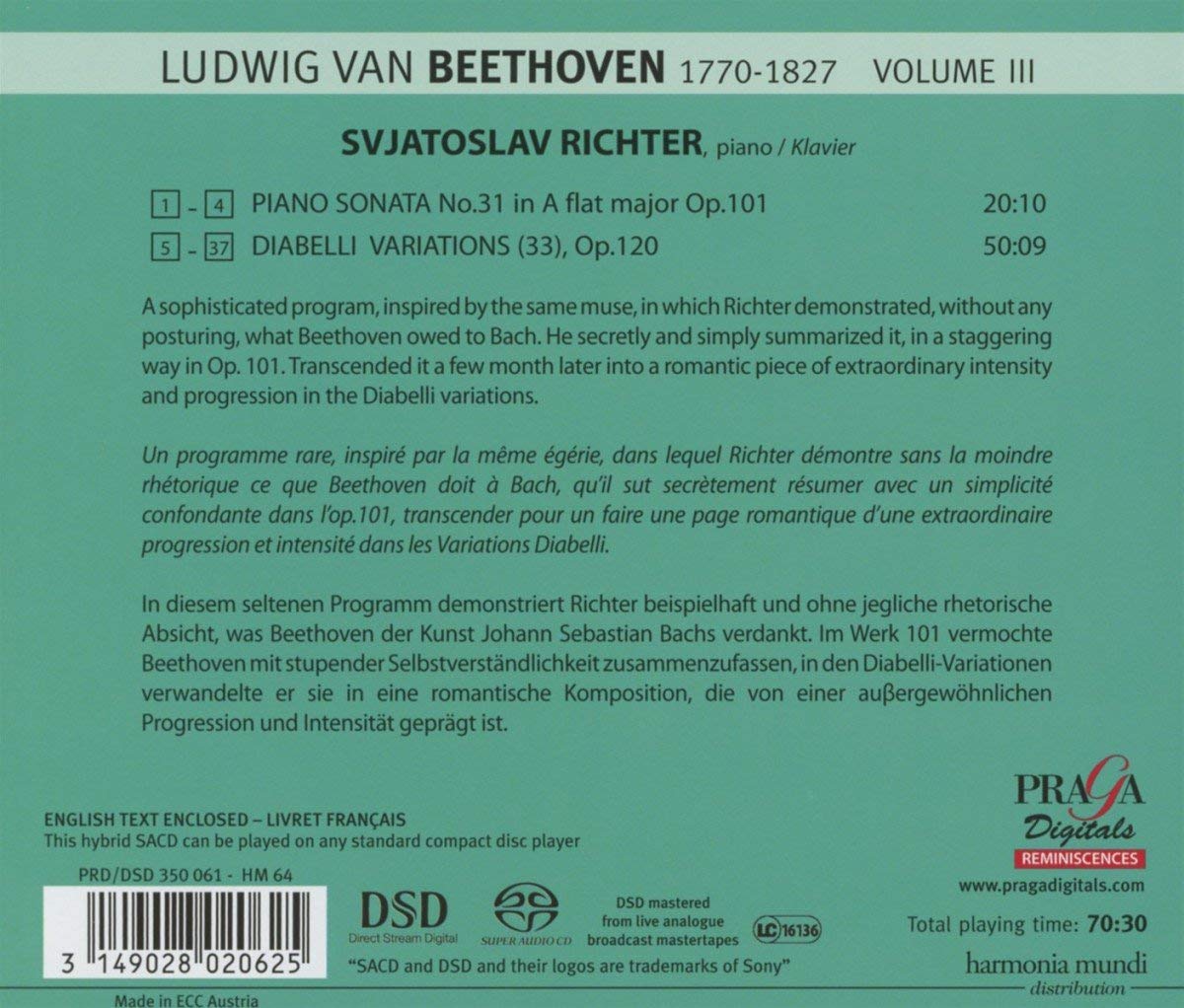 Beethoven: Sonata No. 31 Op. 110, Diabelli Variations - slide-1