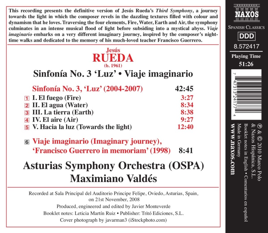 RUEDA: Sinfonia No. 3, "Luz"; Imaginary Journey - slide-1