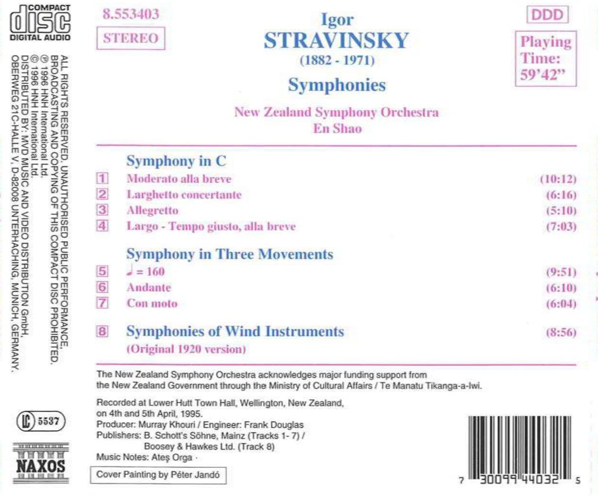 STRAVINSKY: Symphonies - slide-1