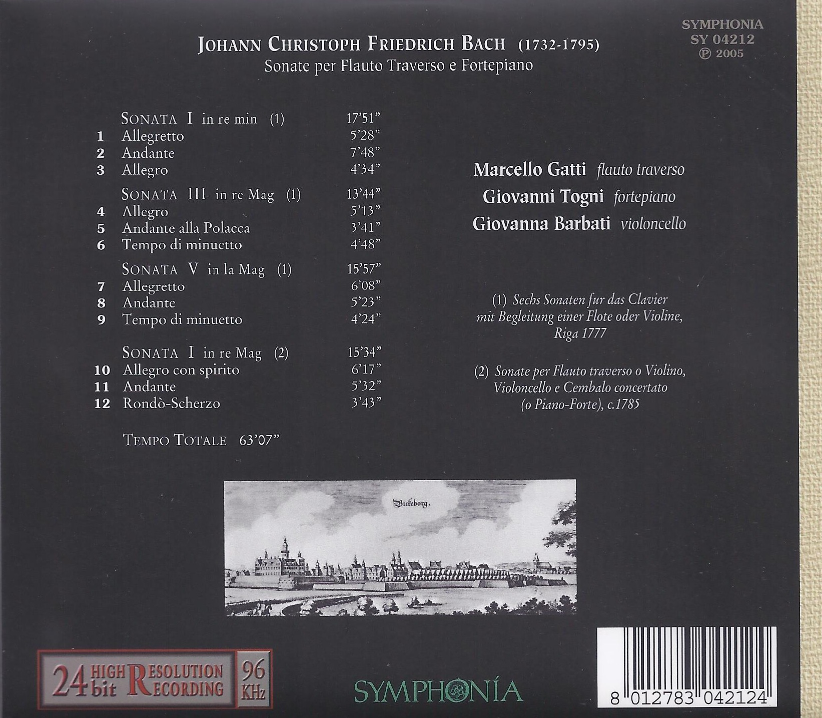Bach JCF: Sonatas For Transverse Flute And Fortepiano - slide-2