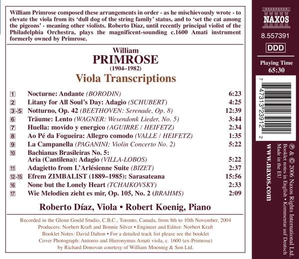PRIMROSE: Viola transcriptions - slide-1