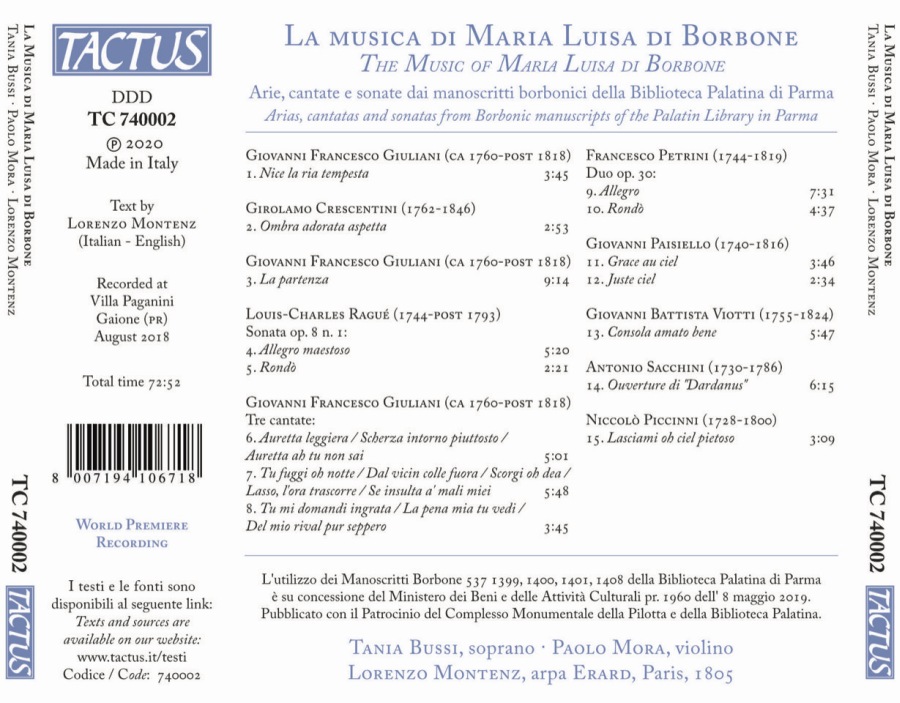 The Music of Maria Luisa di Borbone - slide-1