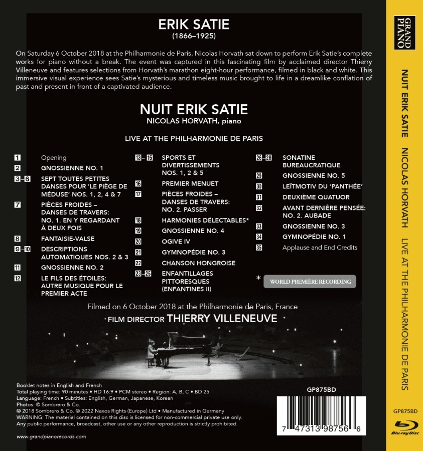 Nuit Erik Satie - Live at the Philharmonie de Paris - slide-1