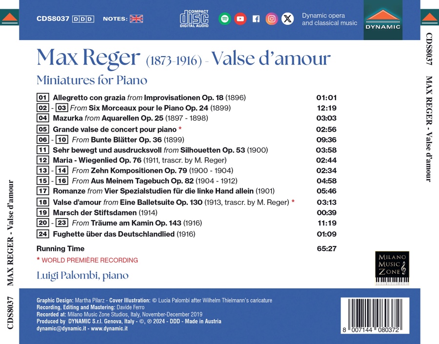 Reger: Valse d'amour - Miniatures for Piano - slide-1