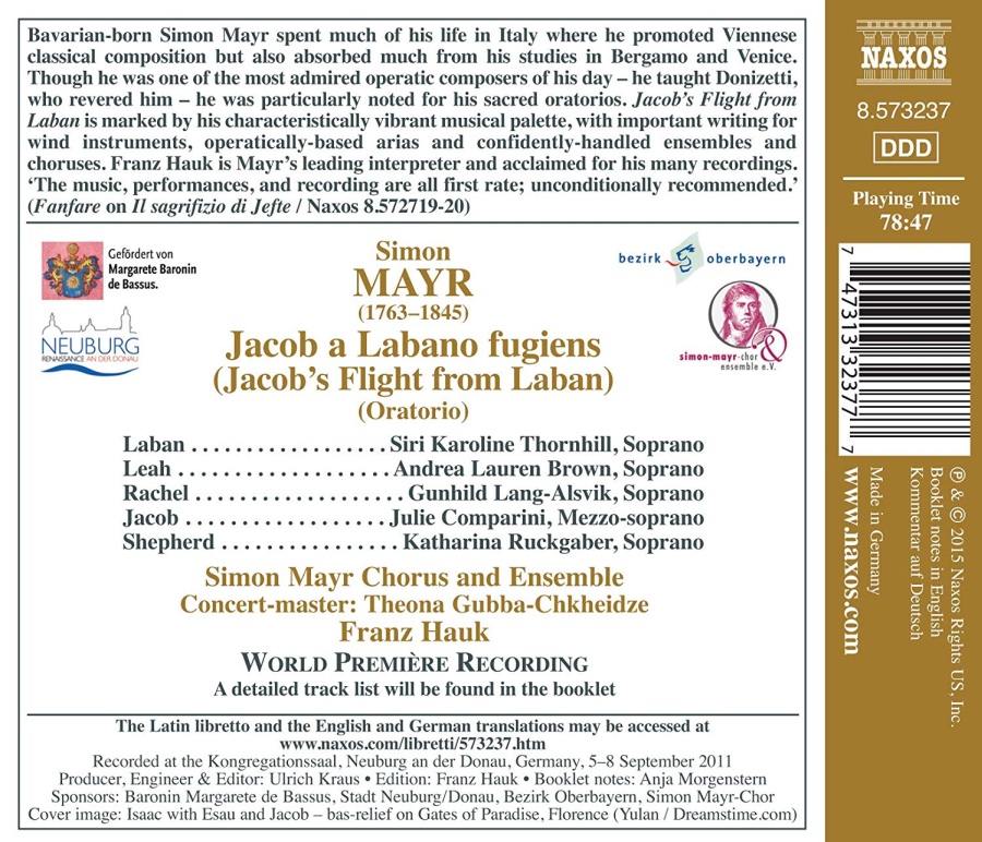 Mayr: Jacob a Labano fugiens (Oratorio) - slide-1