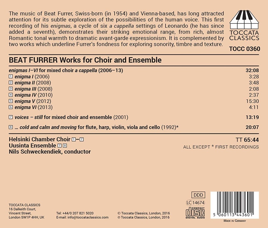 Furrer: Works for Choir and Ensemble - slide-1