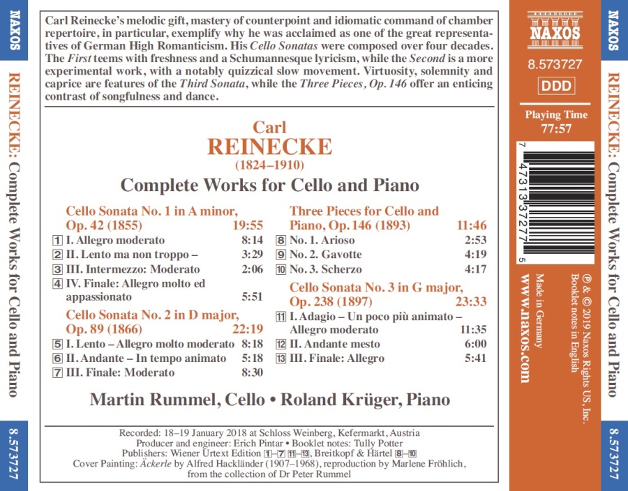 Reinecke: Complete Works for Cello and Piano - slide-1