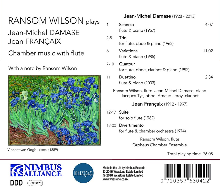 Damase & Francaix: Chamber Music with flute - slide-1